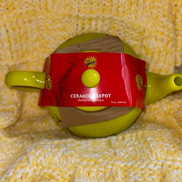 Dr. Seuss Green Ceramic Teapot Whimsical Design - Picture 2 of 4
